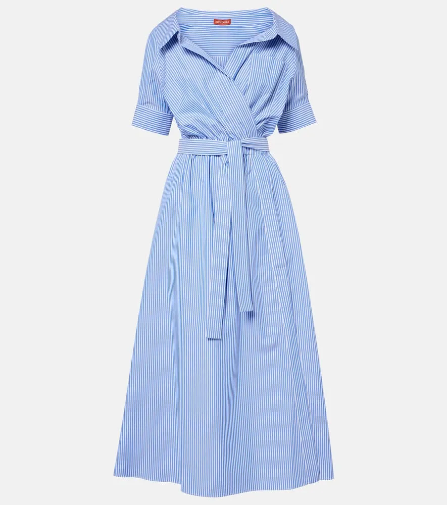 Altuzarra Lydia striped cotton midi dress