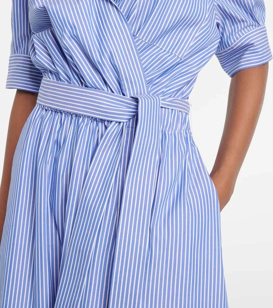 Altuzarra Lydia striped cotton midi dress