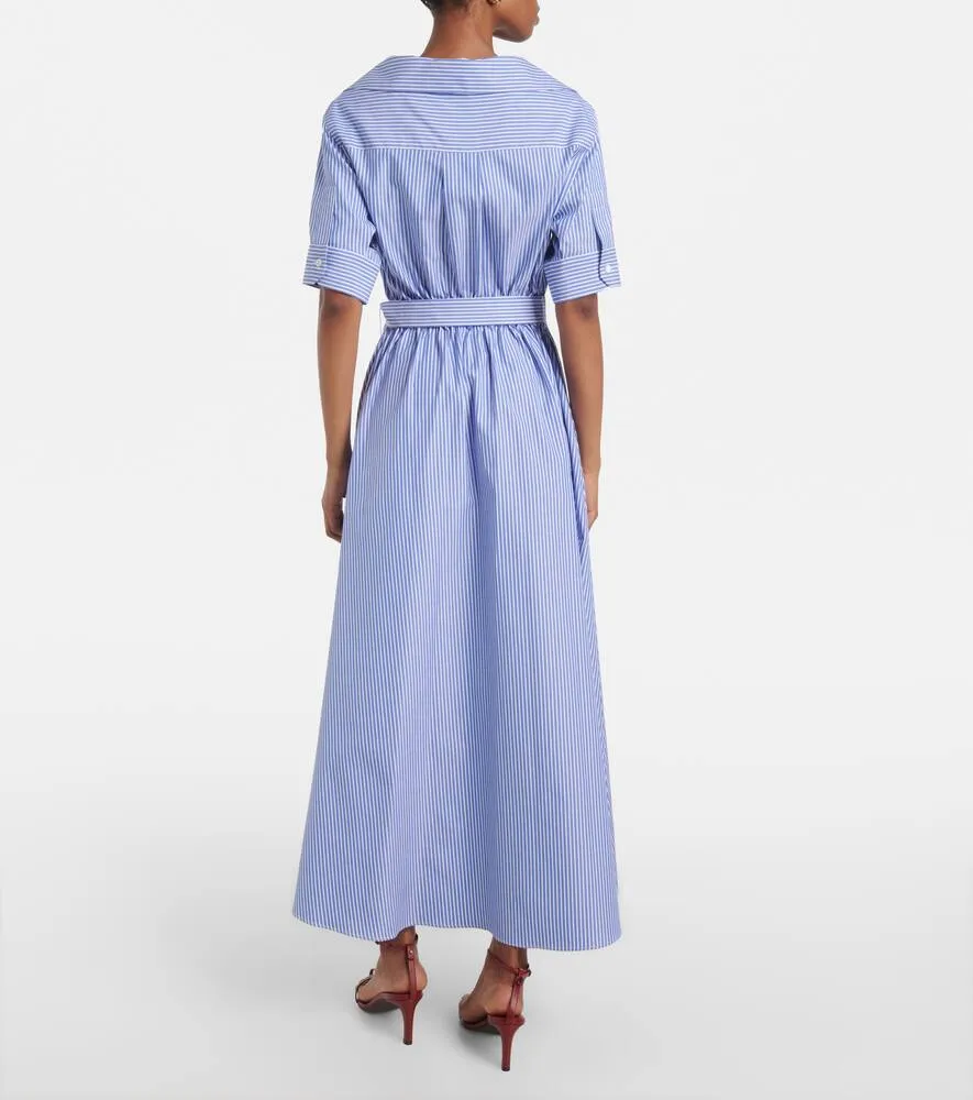 Altuzarra Lydia striped cotton midi dress