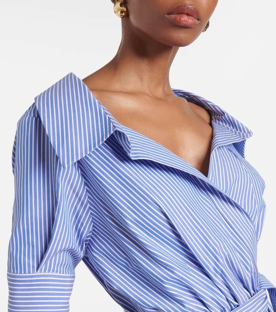 Altuzarra Lydia striped cotton midi dress