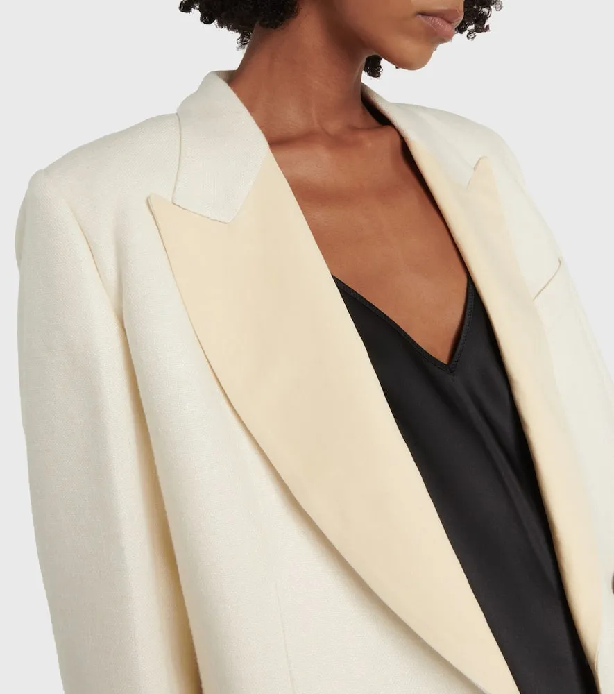 Blaze Milano Milano Heart double-breasted satin blazer dress