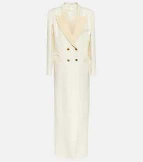 Blaze Milano Milano Heart double-breasted satin blazer dress