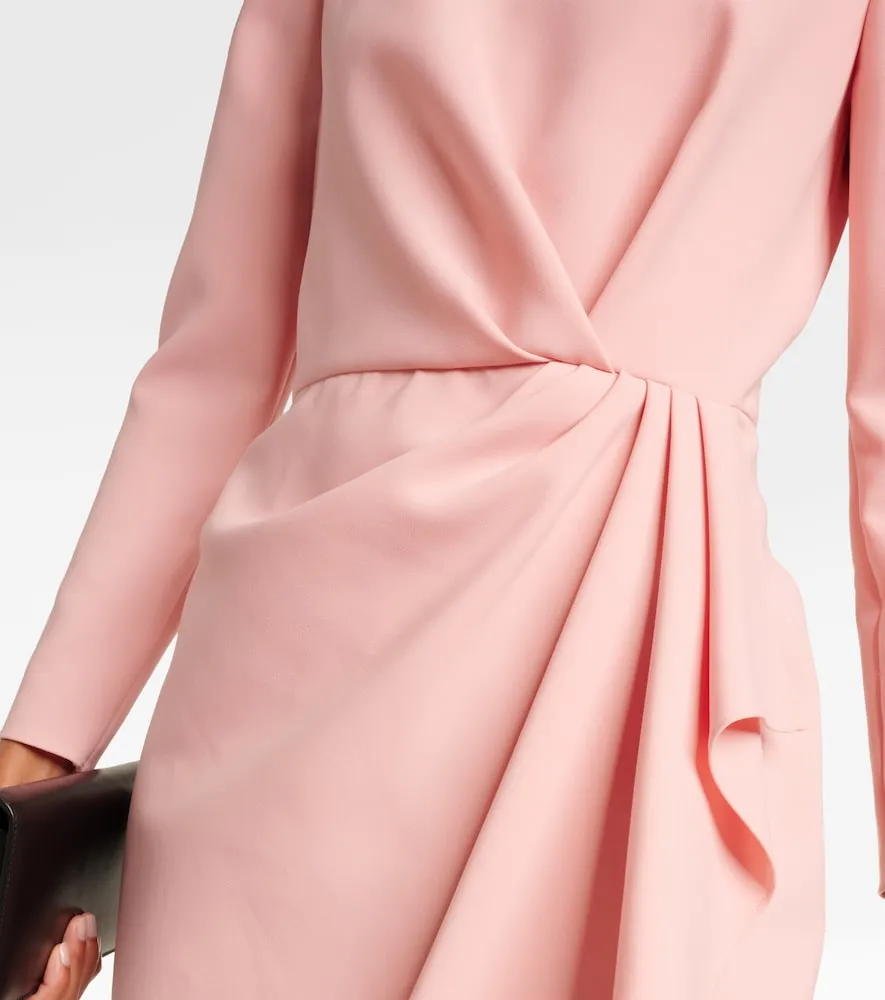Carolina Herrera Gathered jersey midi dress