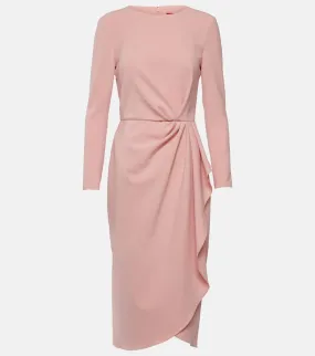 Carolina Herrera Gathered jersey midi dress