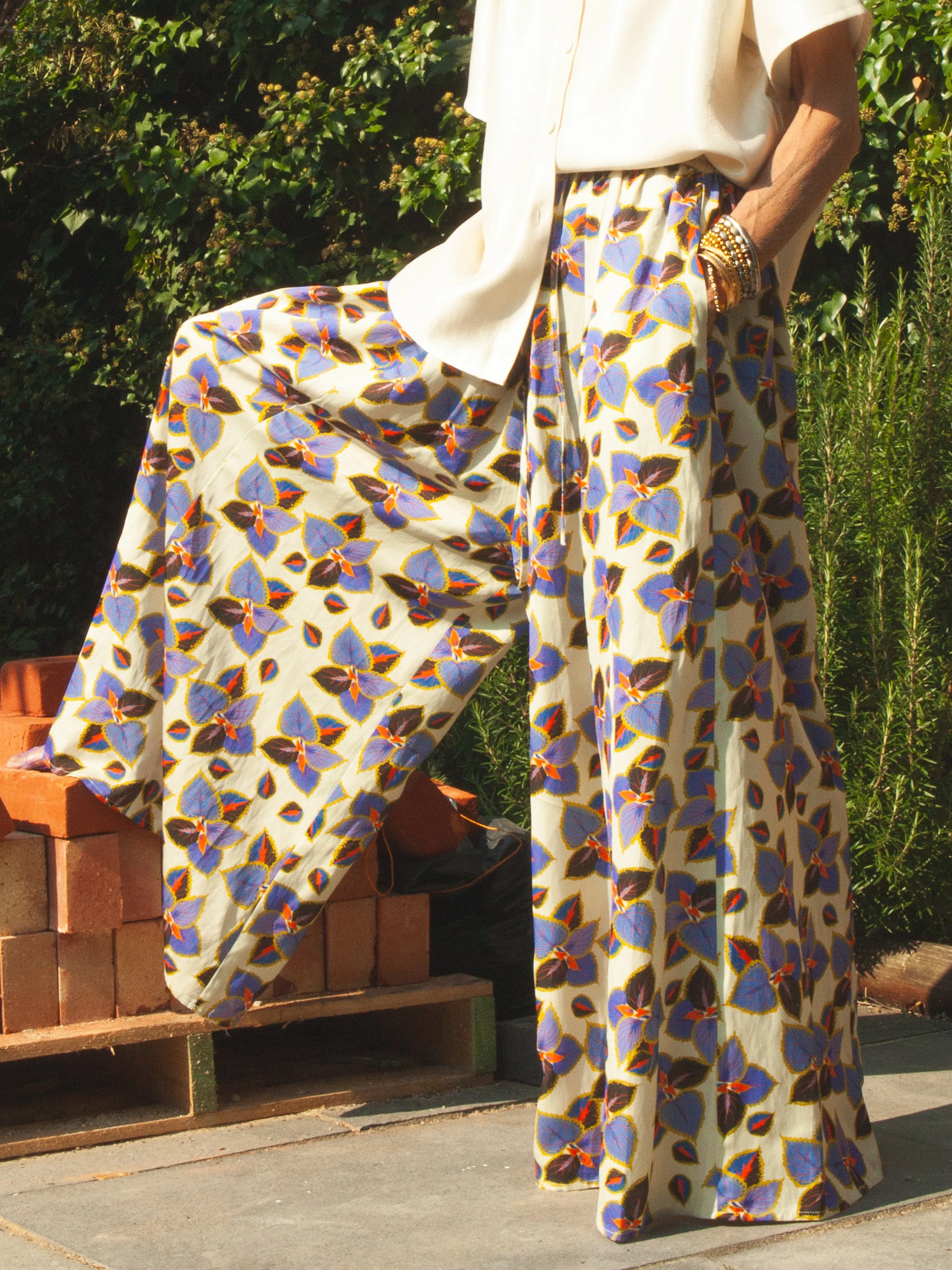 Charlie Garden Wide-Leg Palazzo Pants