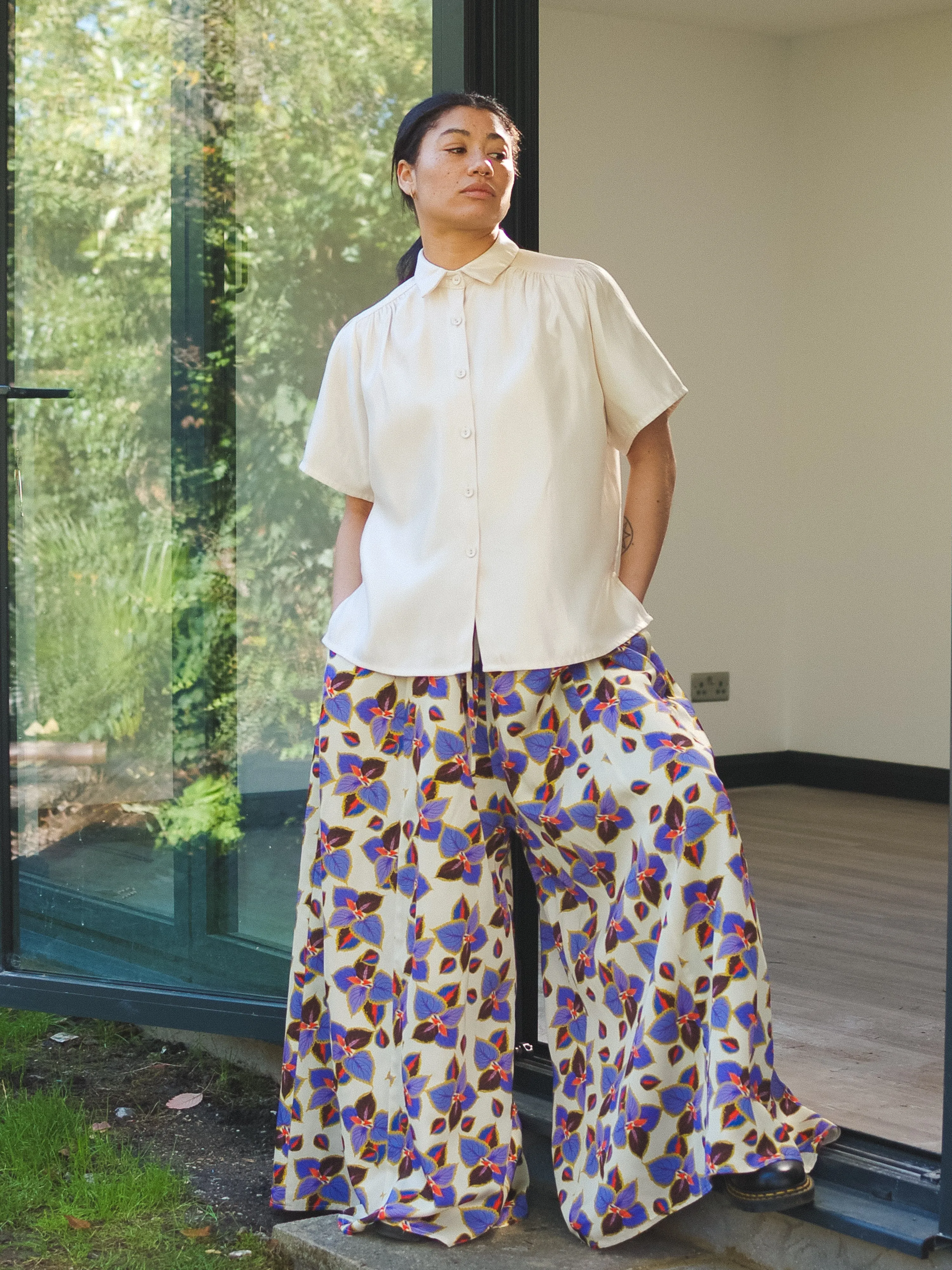 Charlie Garden Wide-Leg Palazzo Pants