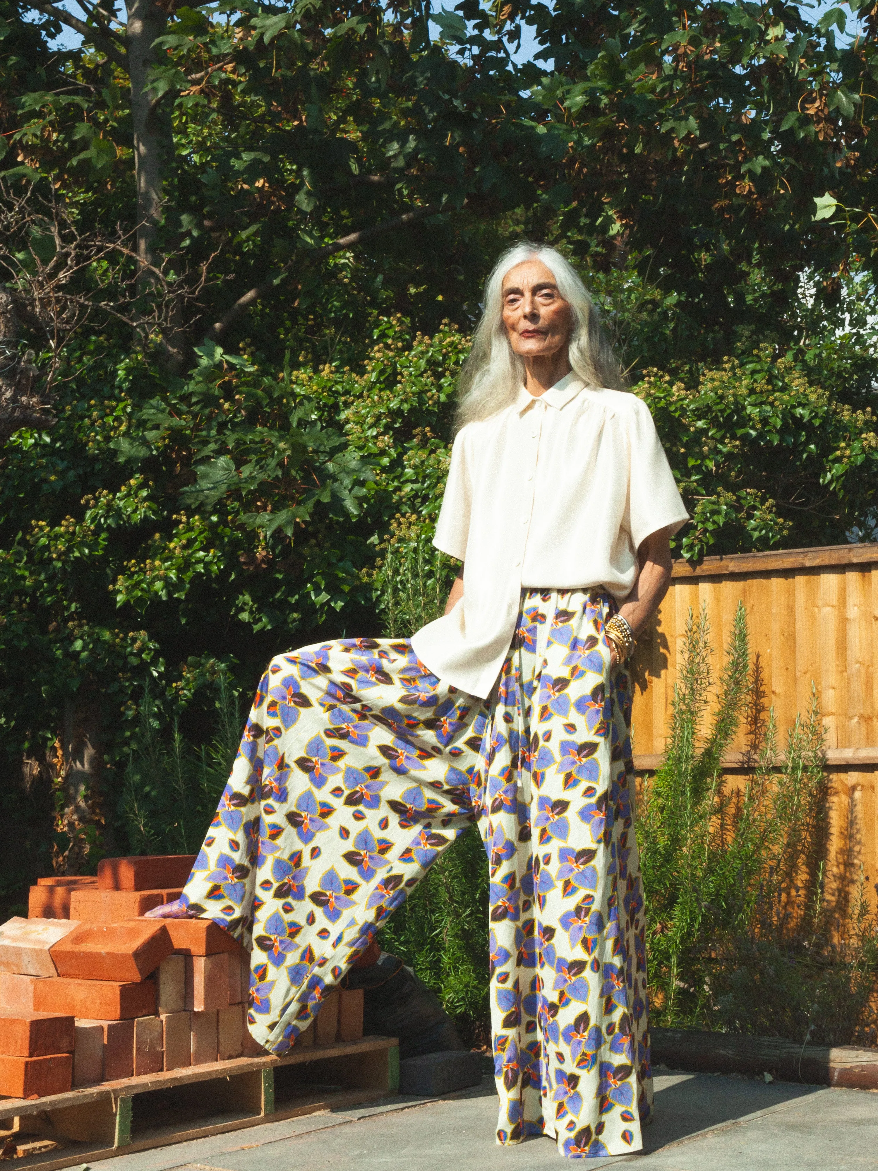 Charlie Garden Wide-Leg Palazzo Pants