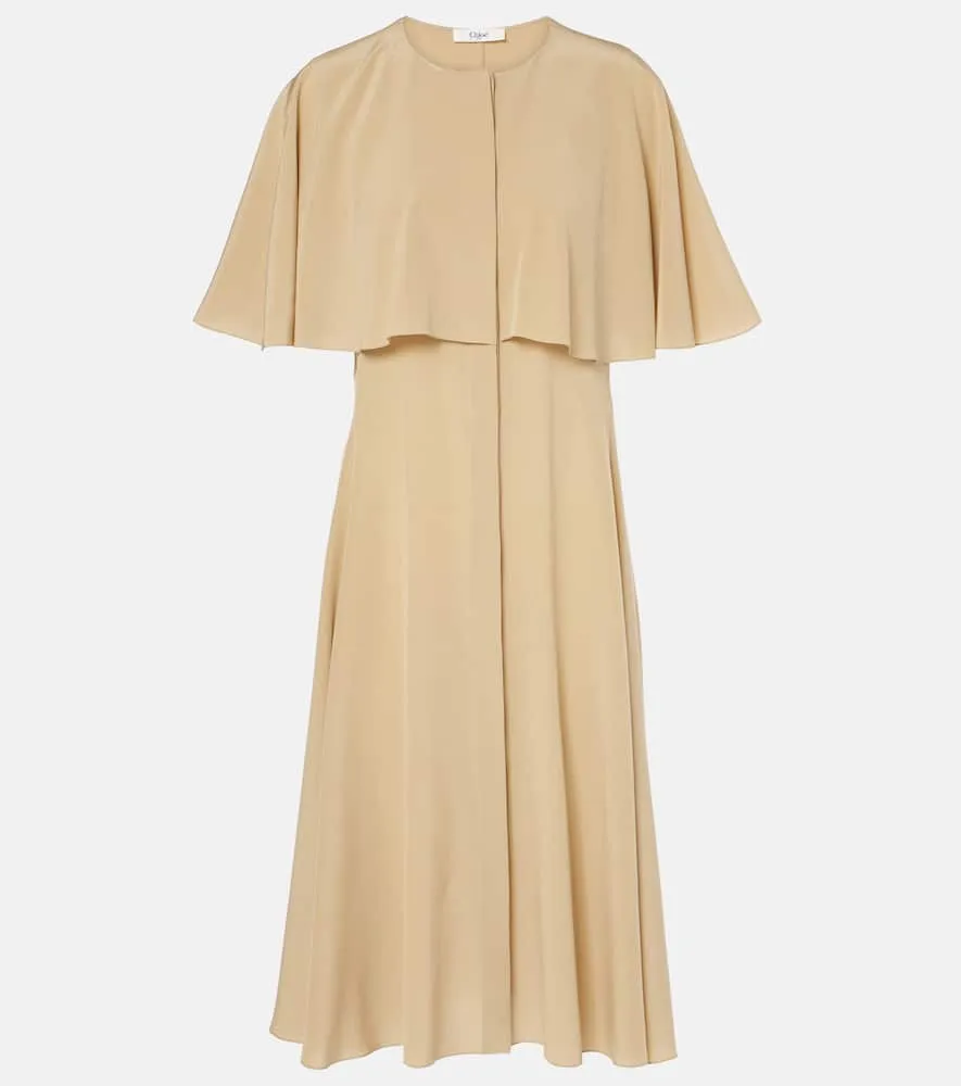 Chloe Caped midi dress