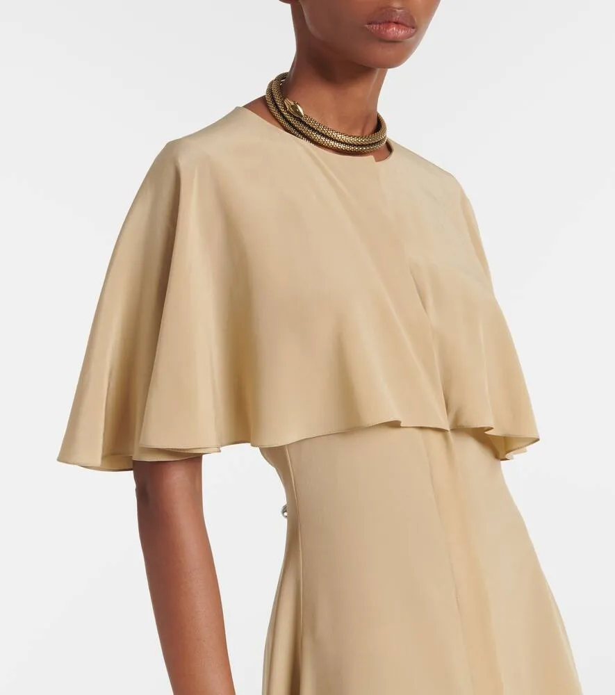Chloe Caped midi dress