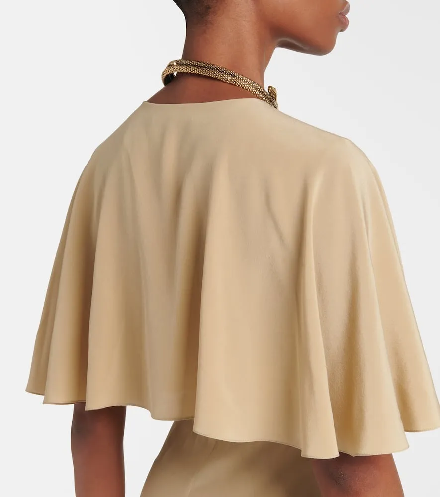 Chloe Caped midi dress