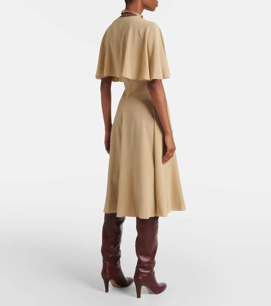 Chloe Caped midi dress