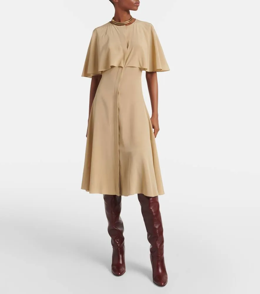 Chloe Caped midi dress