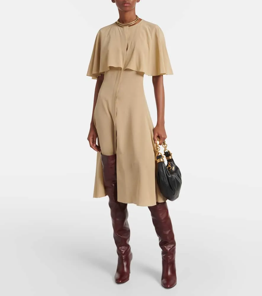 Chloe Caped midi dress