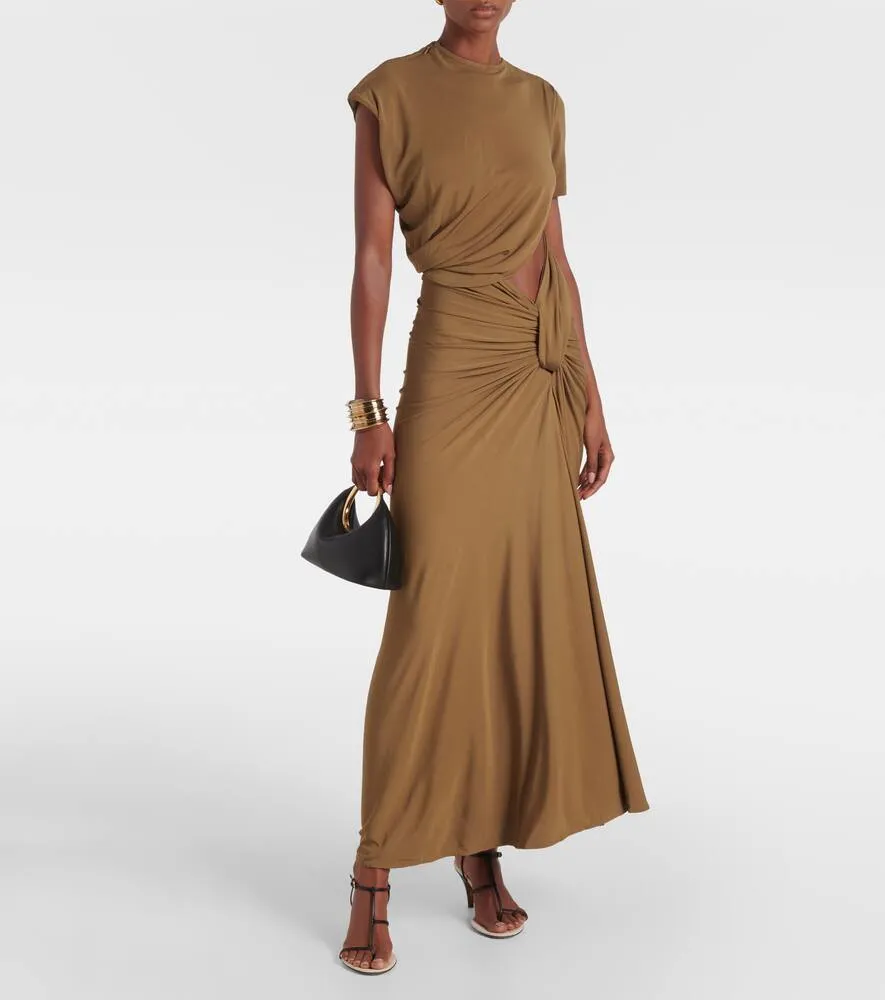 Christopher Esber Twisted Lever jersey maxi dress