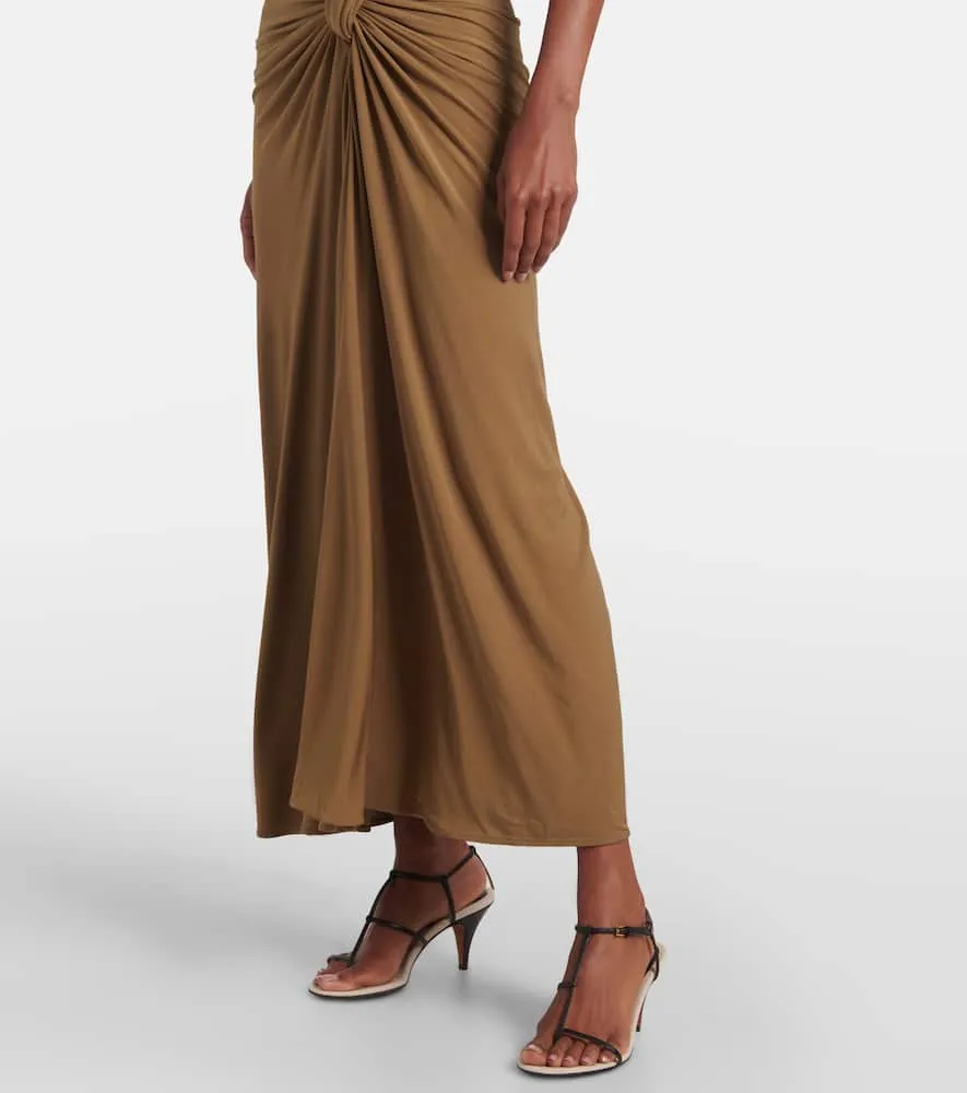 Christopher Esber Twisted Lever jersey maxi dress