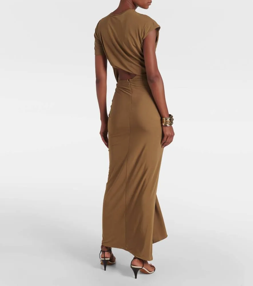 Christopher Esber Twisted Lever jersey maxi dress