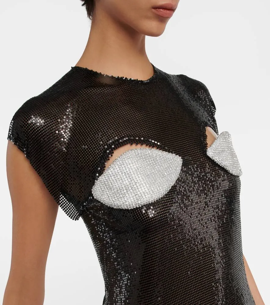 Christopher Kane Crystal-embellished cutout midi dress