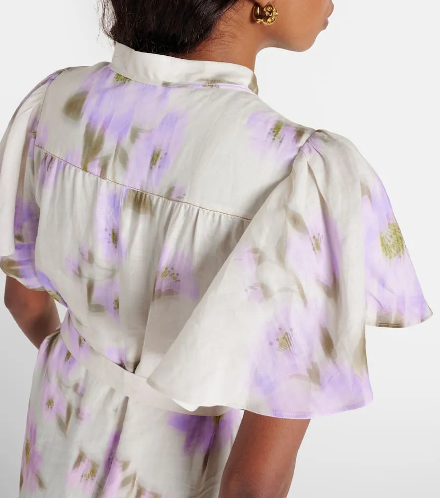 Dorothee Schumacher Blooming Volumes floral cotton midi dress