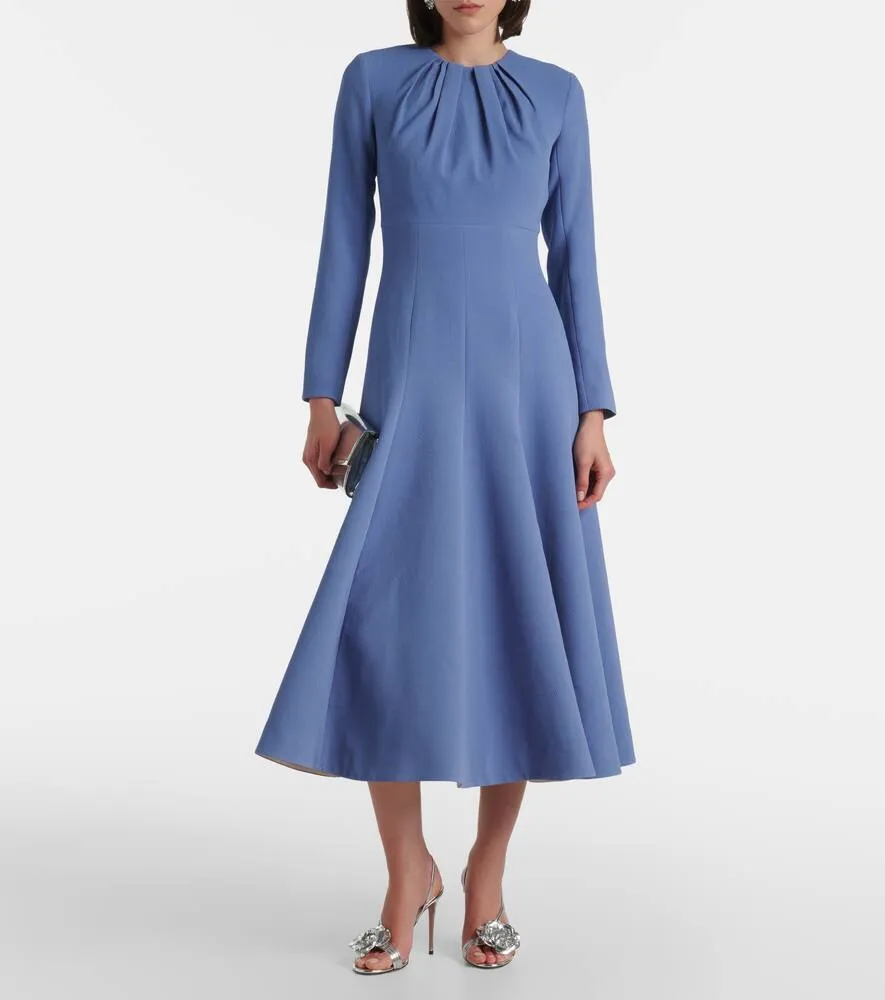 Emilia Wickstead Belgium pleated midi dress