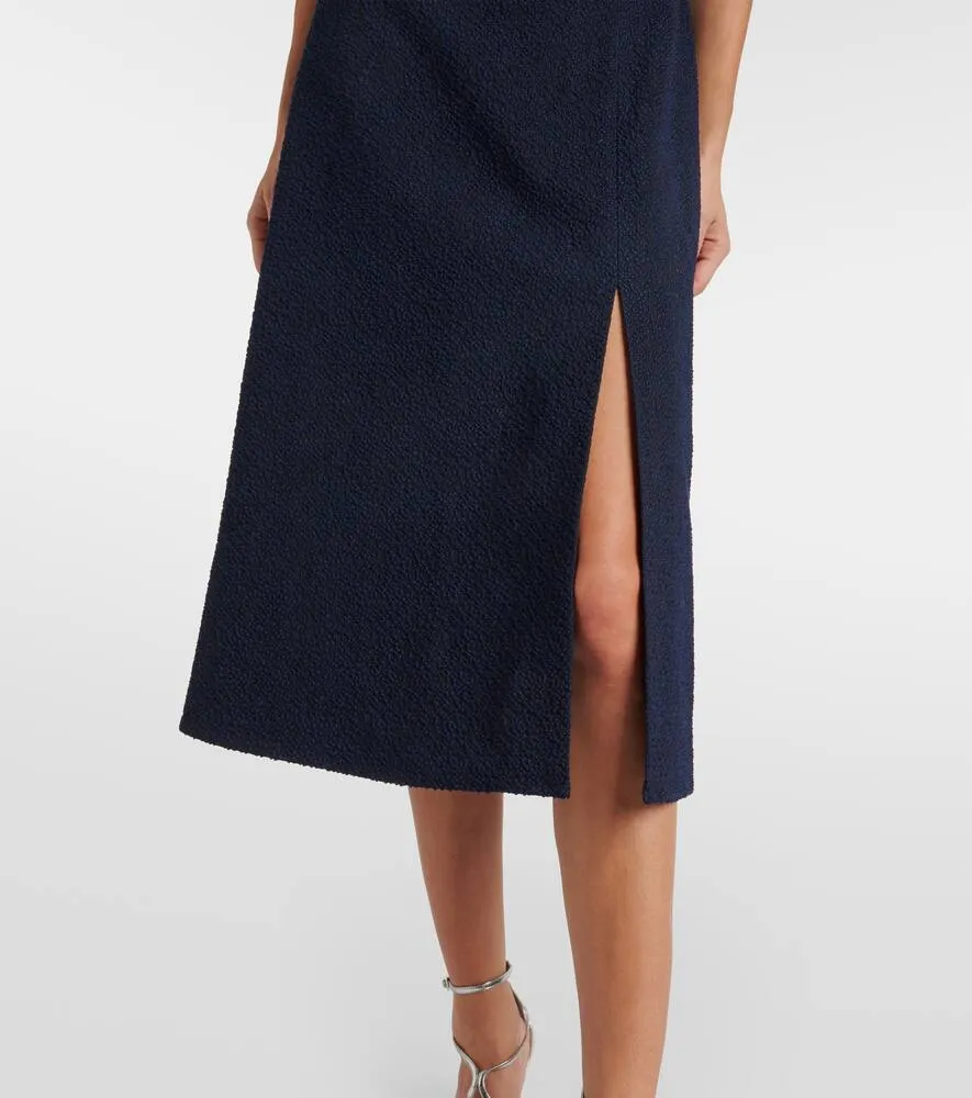 Emilia Wickstead Pinah cotton-blend boucl√É¬© midi dress