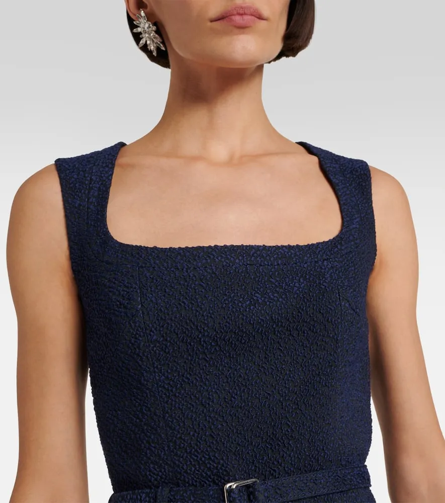 Emilia Wickstead Pinah cotton-blend boucl√É¬© midi dress
