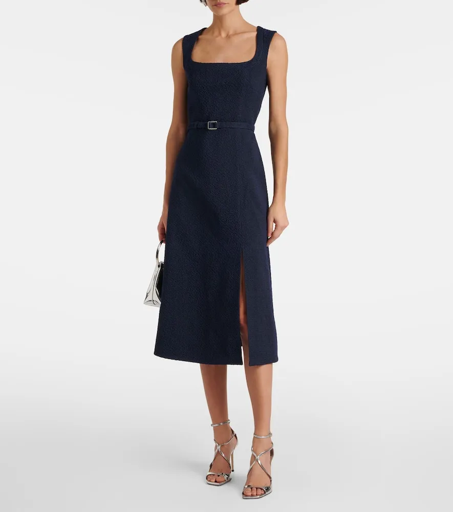 Emilia Wickstead Pinah cotton-blend boucl√É¬© midi dress