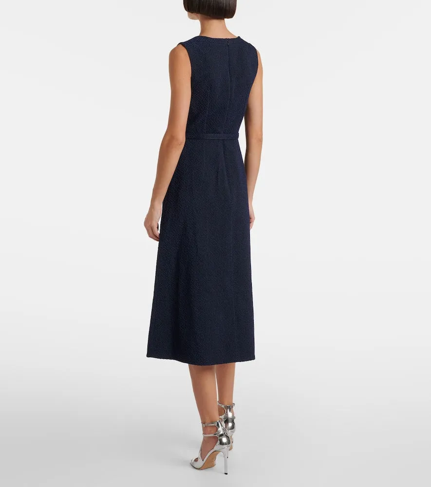 Emilia Wickstead Pinah cotton-blend boucl√É¬© midi dress