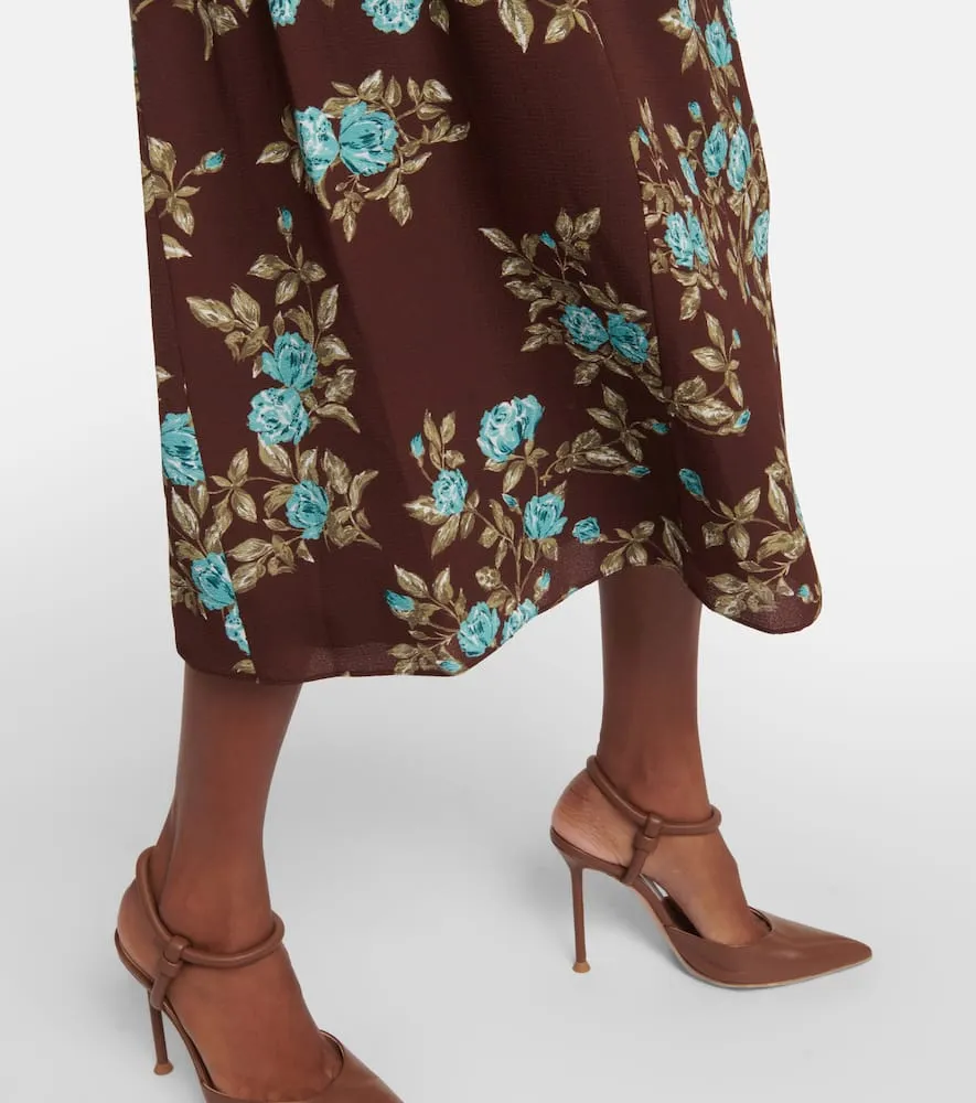 Emilia Wickstead Roland floral crêpe midi dress
