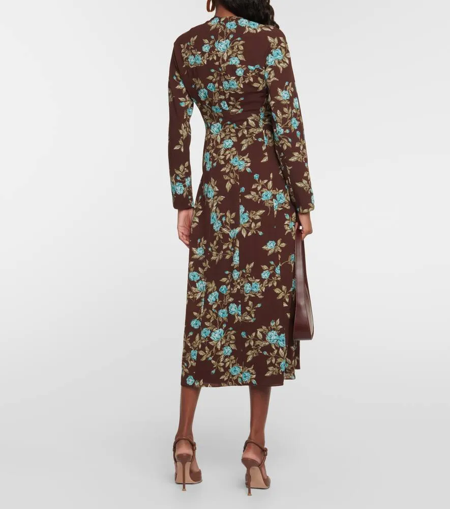 Emilia Wickstead Roland floral crêpe midi dress