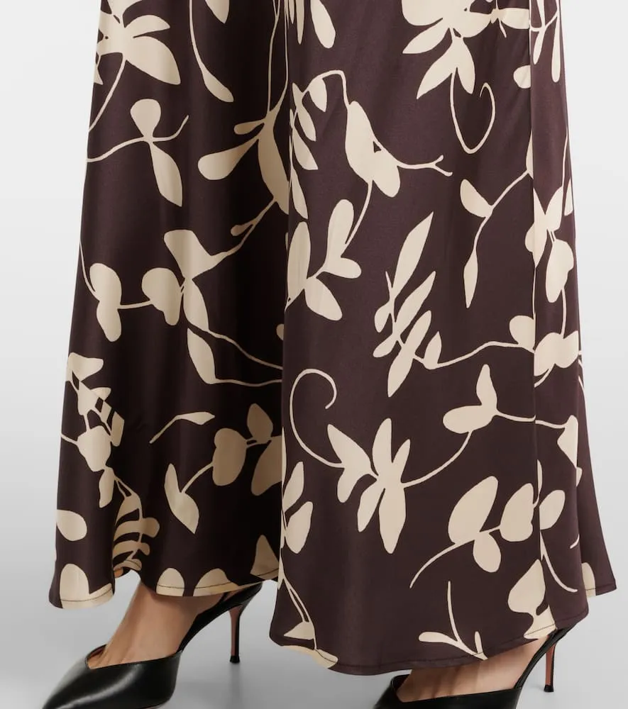 Faithfull Faroe floral satin maxi dress