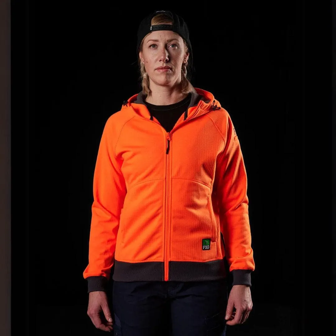 FXD WF-3W 3-LAYER BONDED MEMBRANE FLEECE HOODIE - ORANGE
