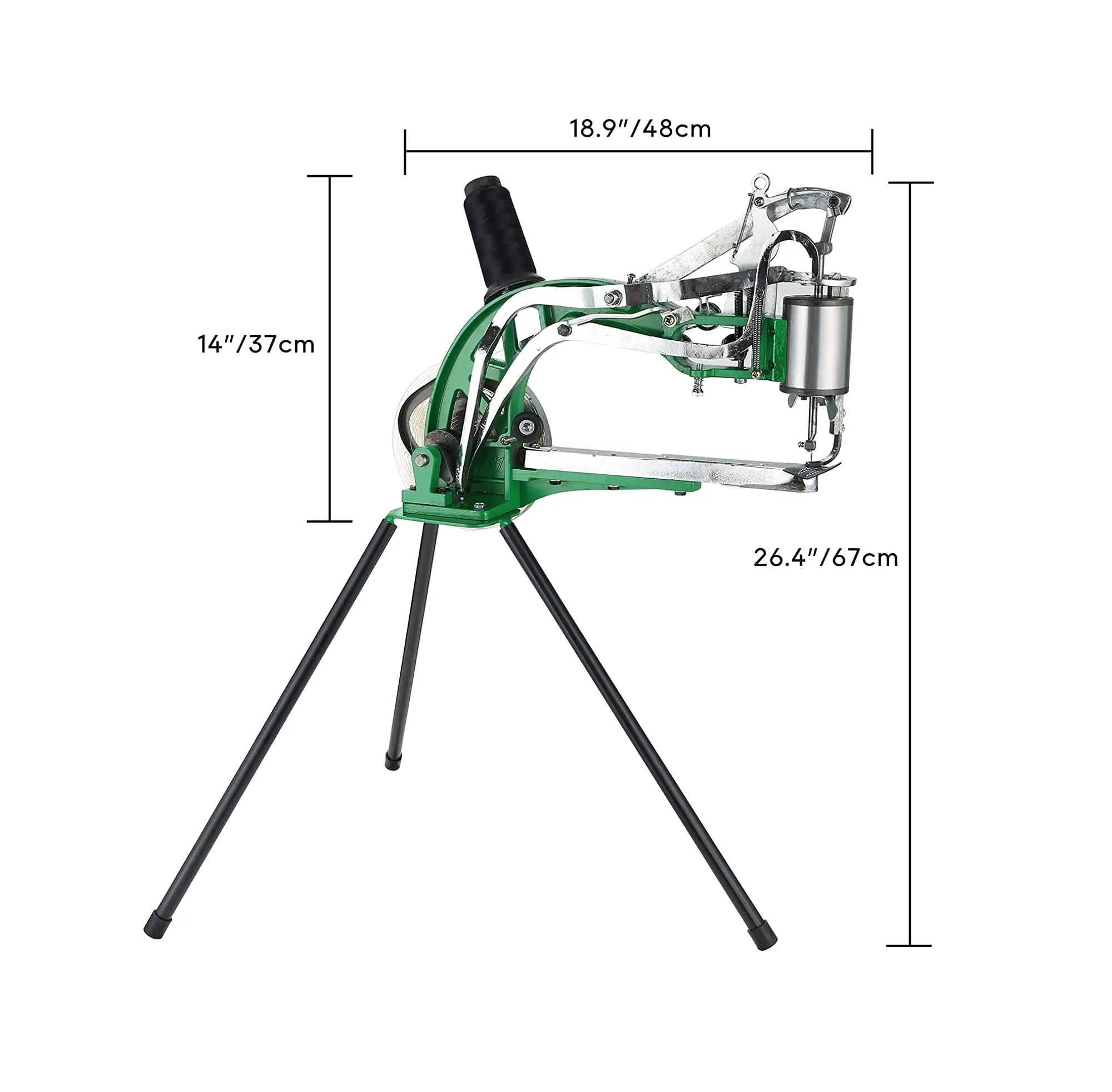 MAOPINER Shoe Sewing Machine, Hand Cobbler Shoe Repair Machine Heavy Duty Shoe Repair Equipment with Needles for Canvas Cotton Linen Sewing Craft Tools