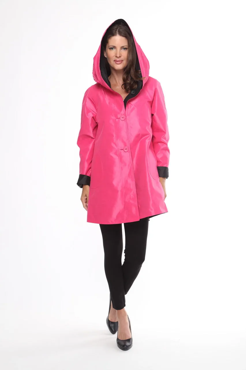 Oopéra Ladies' Reversible Raincoat With Print That Appears When Wet!