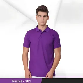 Uniform Unicorn - Men's  Rich Polo T Shirt | Collar Tshirts | Half Sleeves | Plain-Regular Fit (301-Purple)