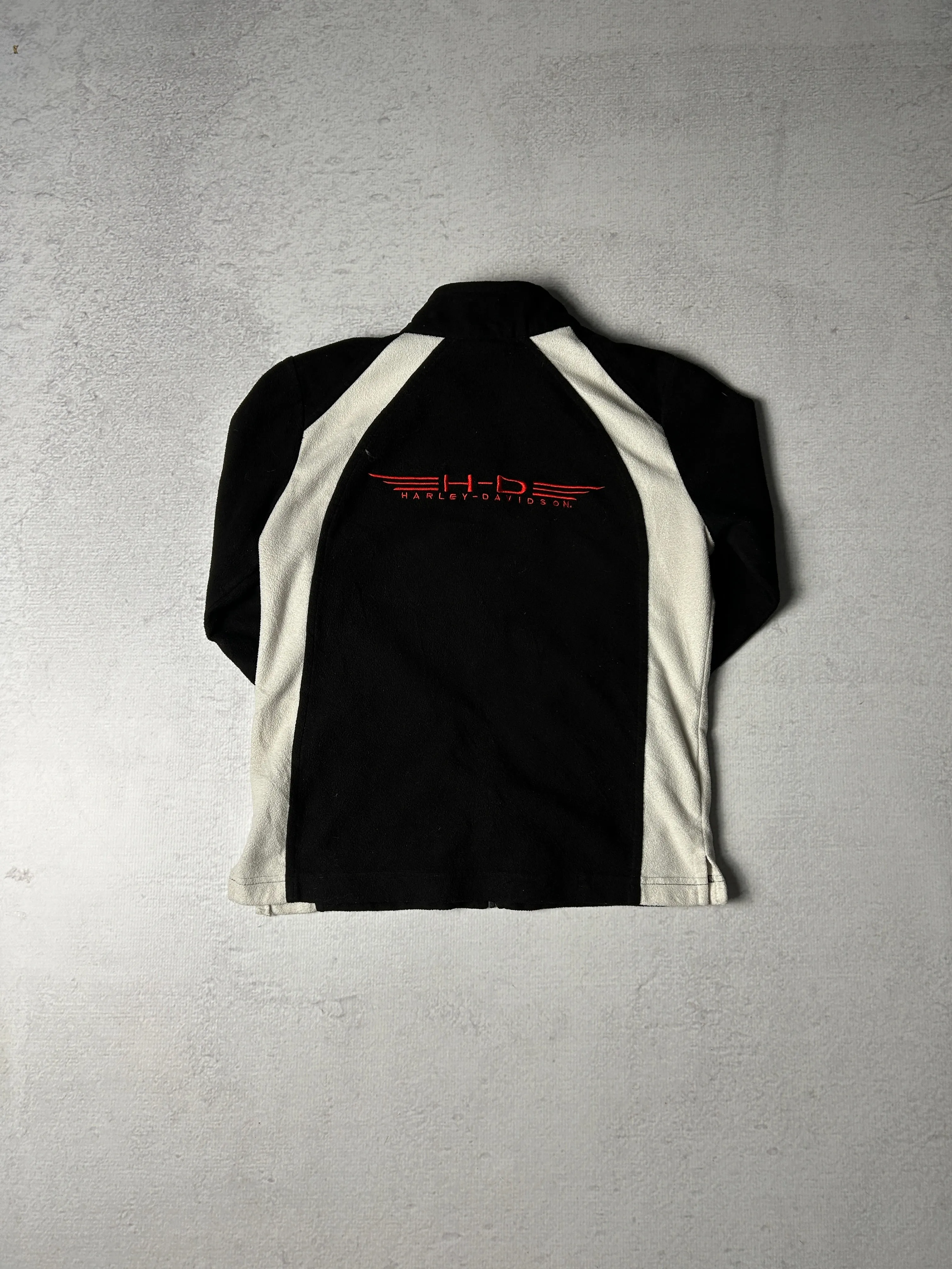 Vintage 90s Harley Davidson Zip-Up Fleece Sweatshirt - Women's Large