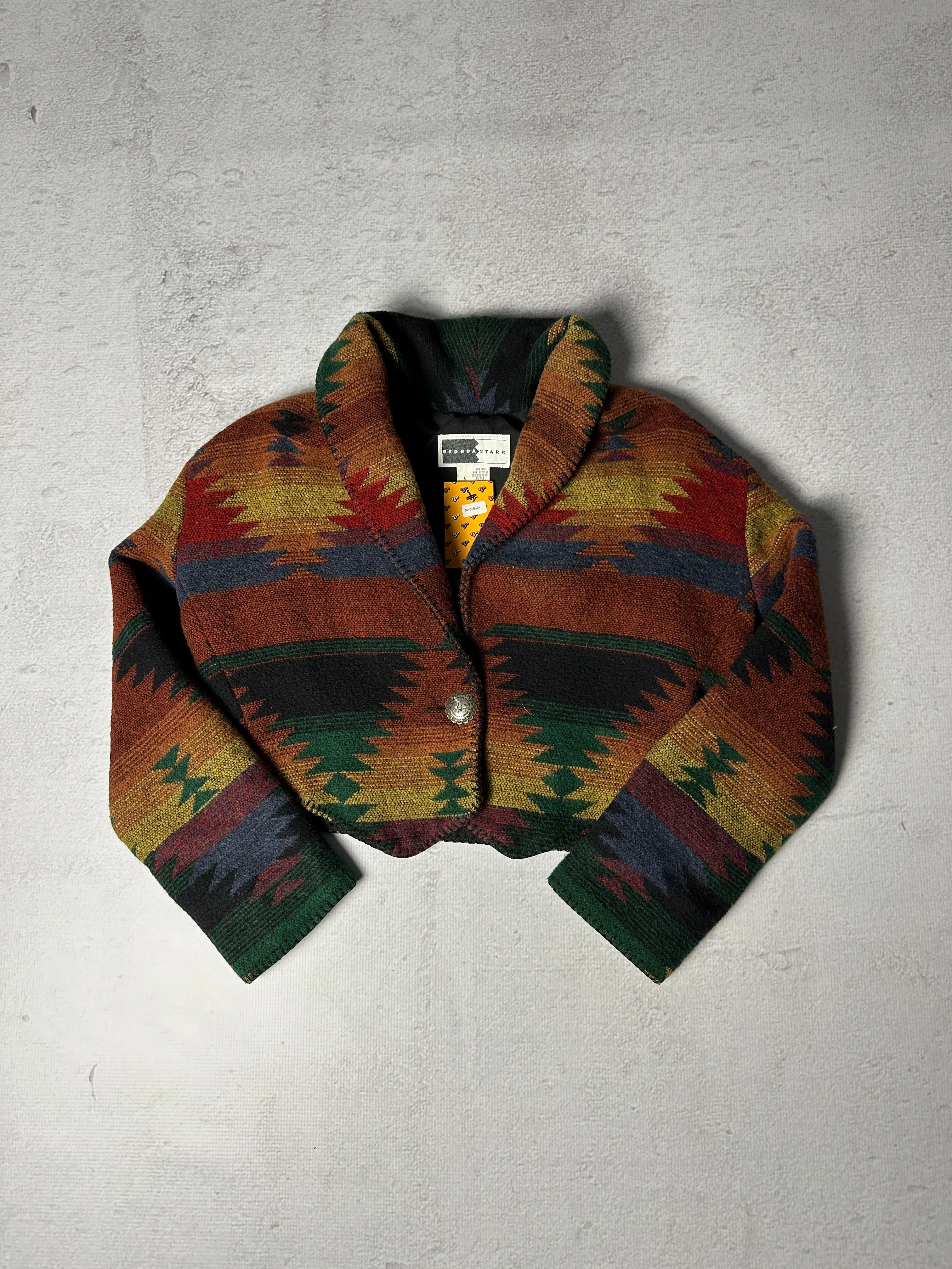 Vintage Western Cropped Blazer - Women's Large