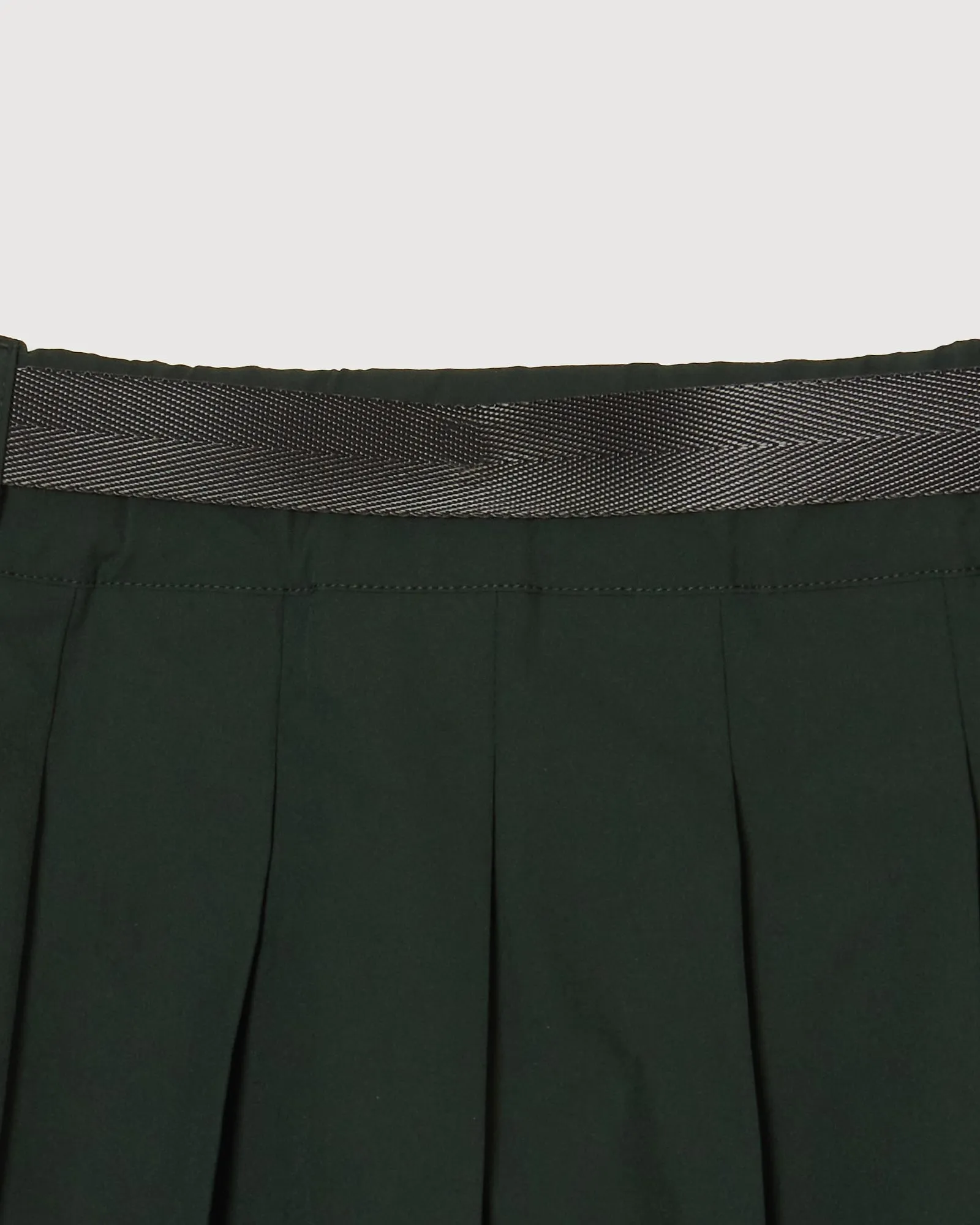 [WOMEN] #THUNDER STRIPES ADJUSTABLE SKIRT GREEN