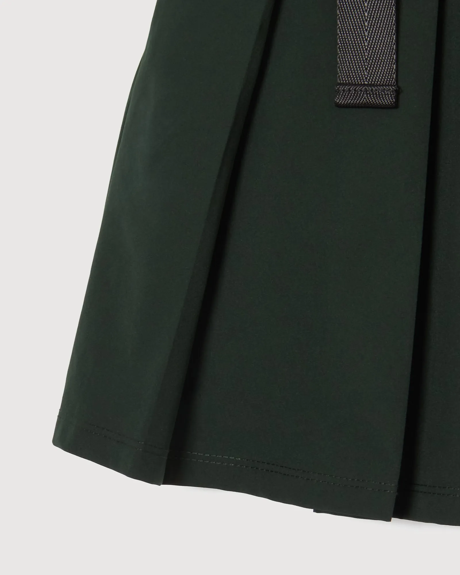 [WOMEN] #THUNDER STRIPES ADJUSTABLE SKIRT GREEN