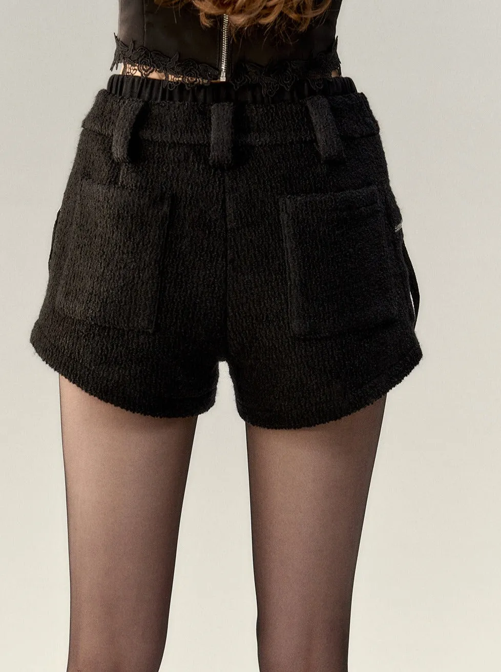 Wool Plush Shorts