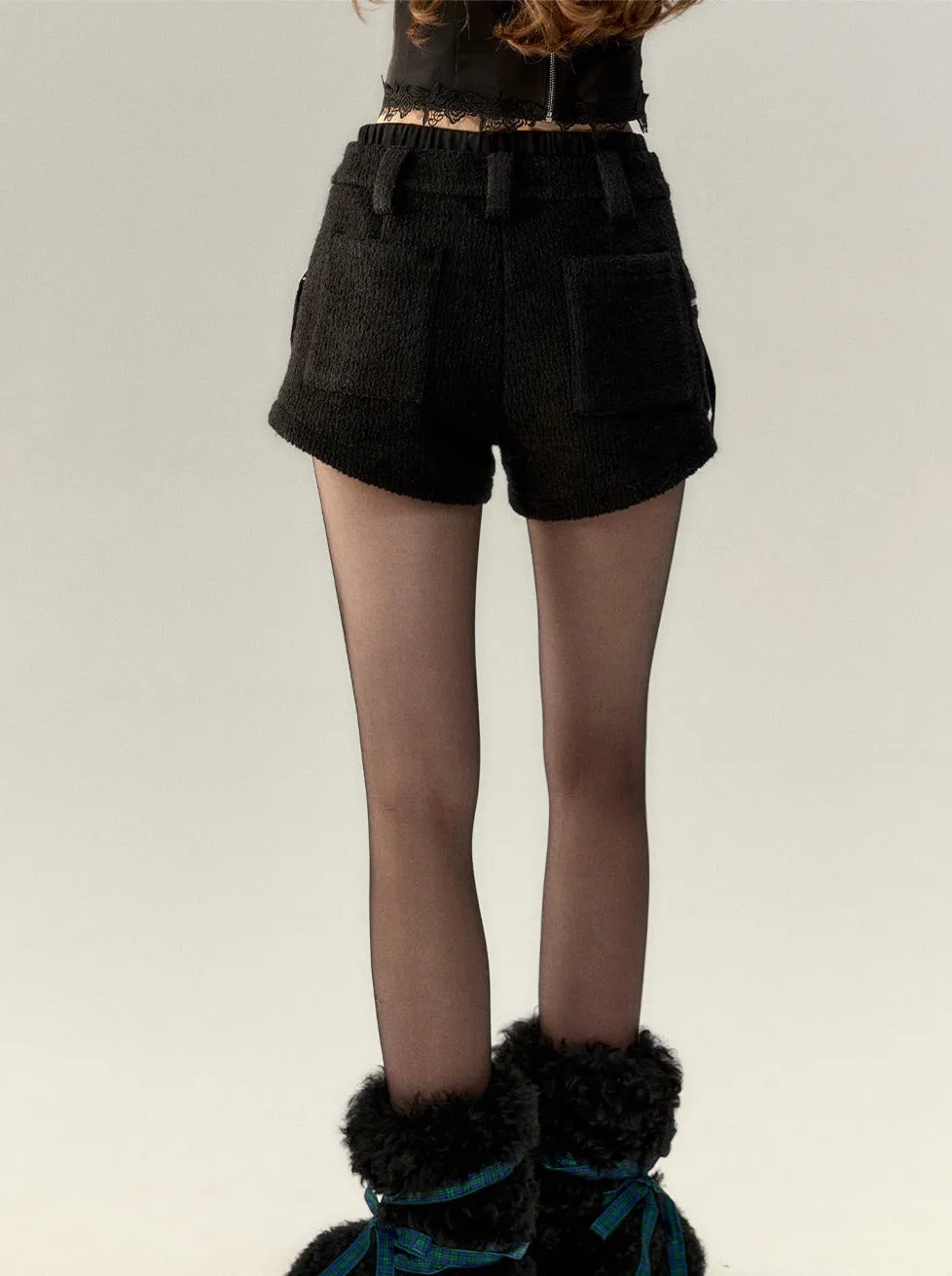 Wool Plush Shorts