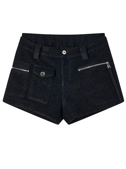 Wool Plush Shorts